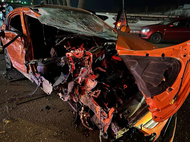 В Нижнекамске на въезде на Соболековскую дорогу водитель устроил массовую аварию В Нижнекамске на въезде на Соболековскую дорогу водитель устроил массовую аварию