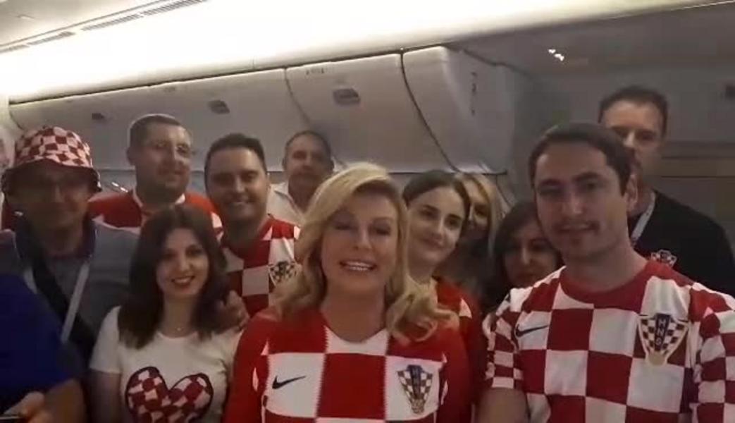 Президент Хорватии обратилась к российским болельщикам по-русски