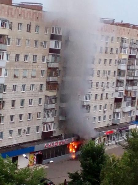 В Казани произошел пожар в магазине одежды