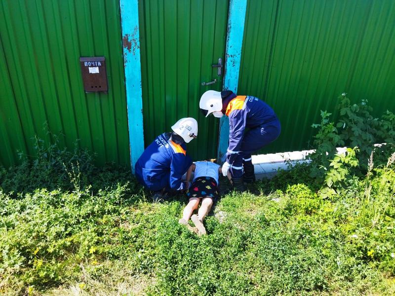 Спасатели вызволили из-под ворот застрявшую жительницу Буинска