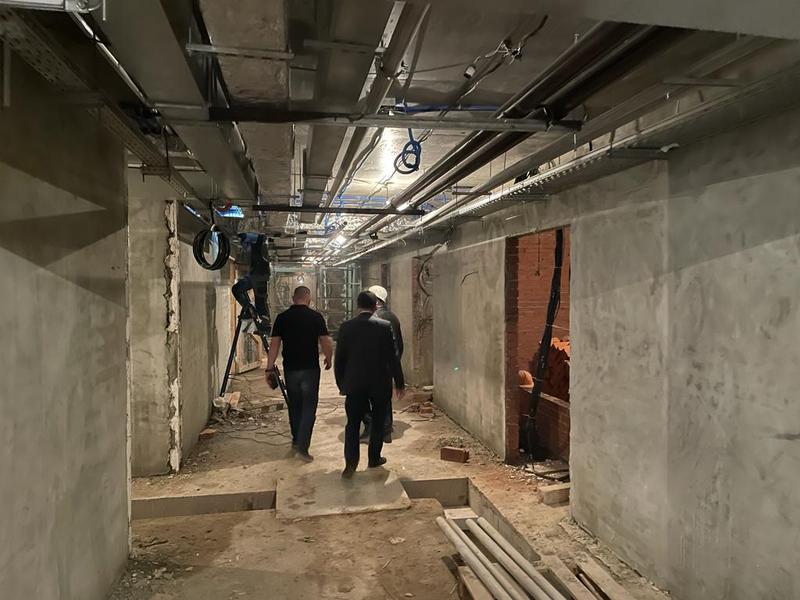 Ход строительства детской поликлиники в Дербышках оценил Рустем Гафаров