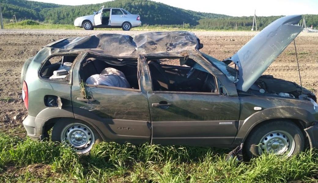Водитель перевернувшейся машины умер в больнице Альметьевска