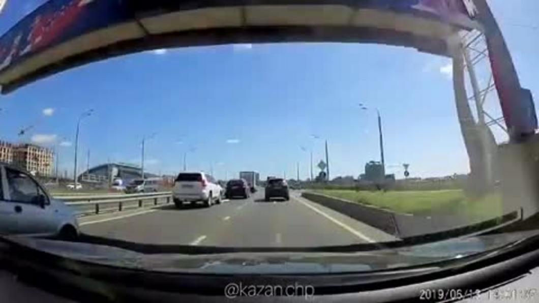 Видео: в Казани водители остановили движение, чтобы перевести утят через дорогу