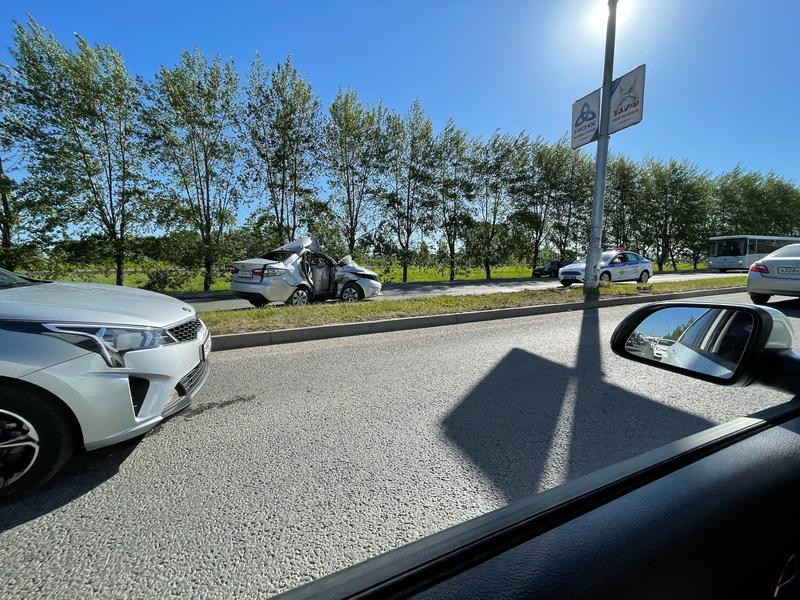 В Нижнекамске «Рио» намотало на столб