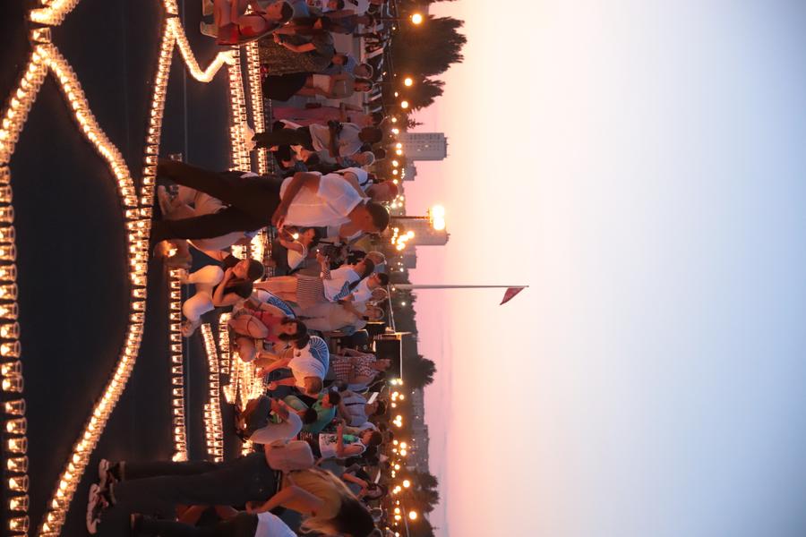 В День памяти и скорби молодёжь Татарстана выложила из свечей портрет Михаила Девятаева