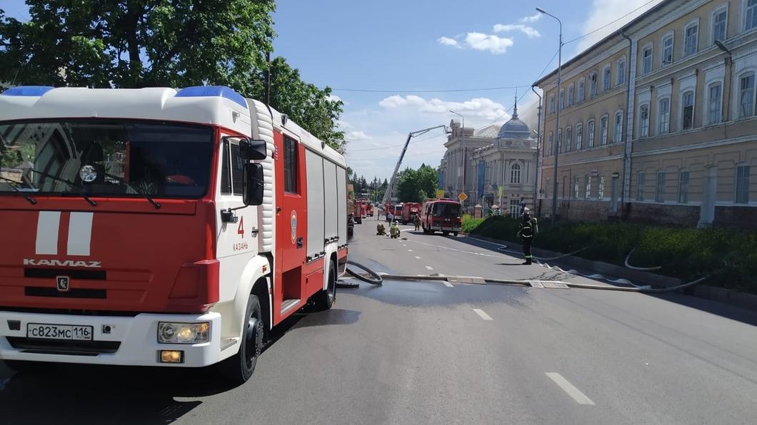 В Казани ликвидировали горение крыши арт-резиденции «Созвездие-Йолдызлык»