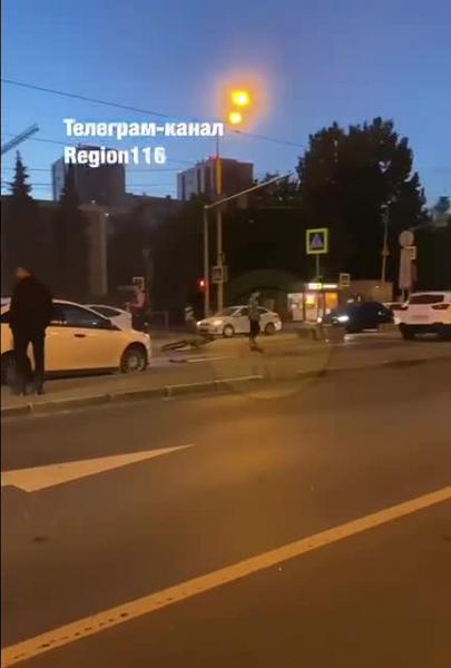В Казани на улице Ершова произошла крупная авария