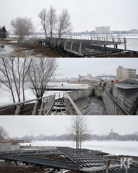 Наталия Фишман-Бекмамбетова показала ход ремонта набережной озера Кабан