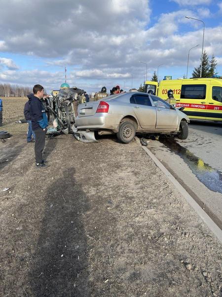 В результате аварии двух иномарок в Татарстане пострадал ребенок