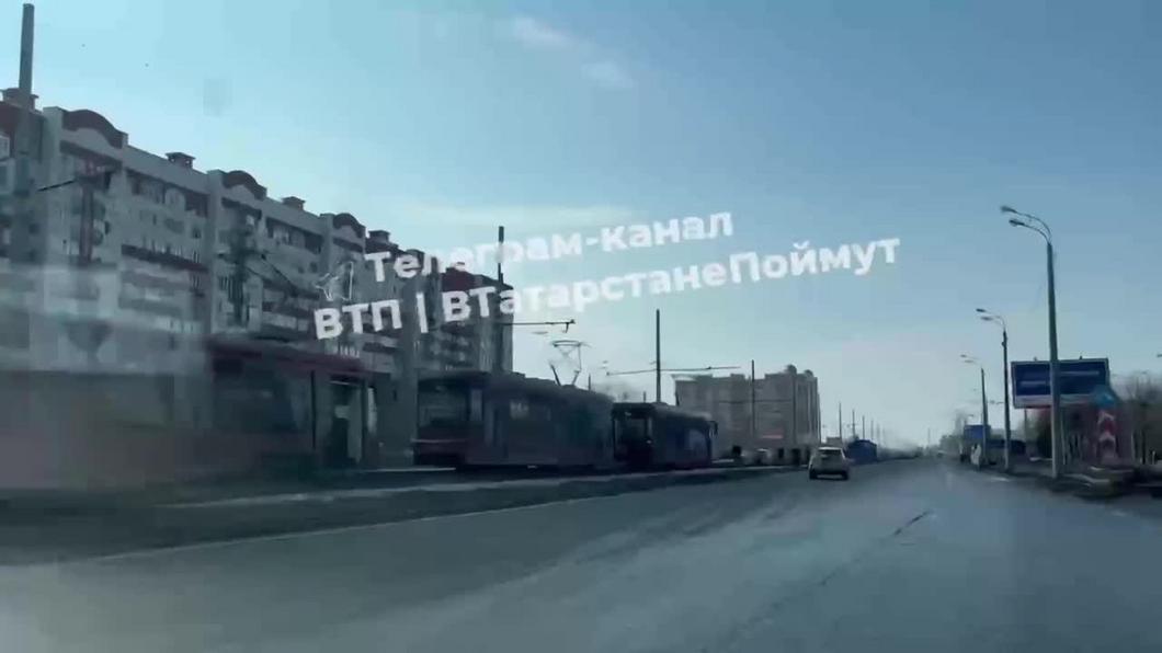 Из-за ДТП на третьем транспортном кольце в Казани образовалась огромная пробка