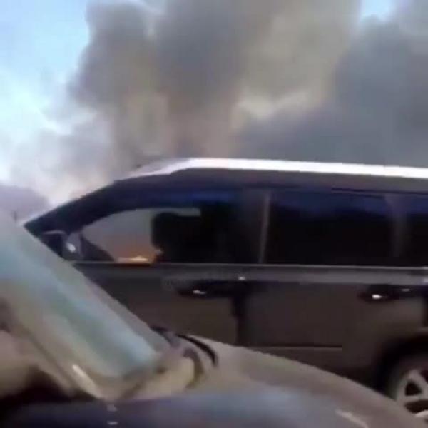 ​Жителей Нижнекамского района напугал горевший за деревней Борок мусор