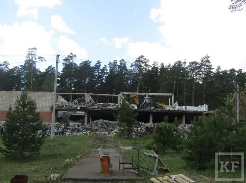 В Тарловке бульдозерами сносят руины легендарного санатория