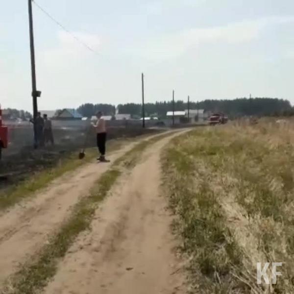 В поселке для многодетных семей в Нижнекамском районе произошел пожар