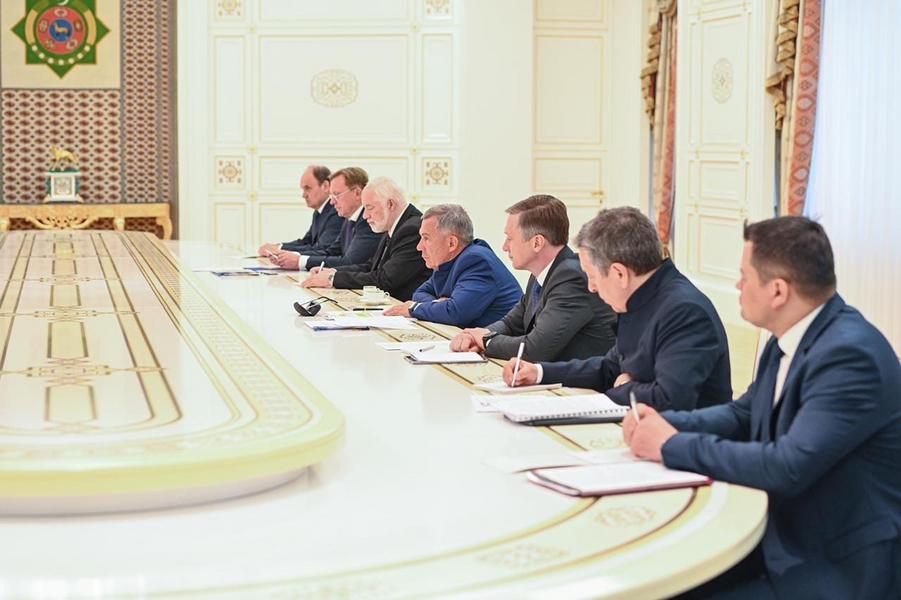 Прошла встреча на высшем уровне руководителей Татарстана и Туркменистана