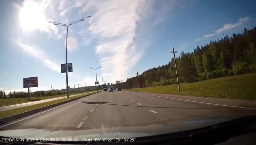 Появилось видео смертельной аварии на Соболековской дороге в Нижнекамске