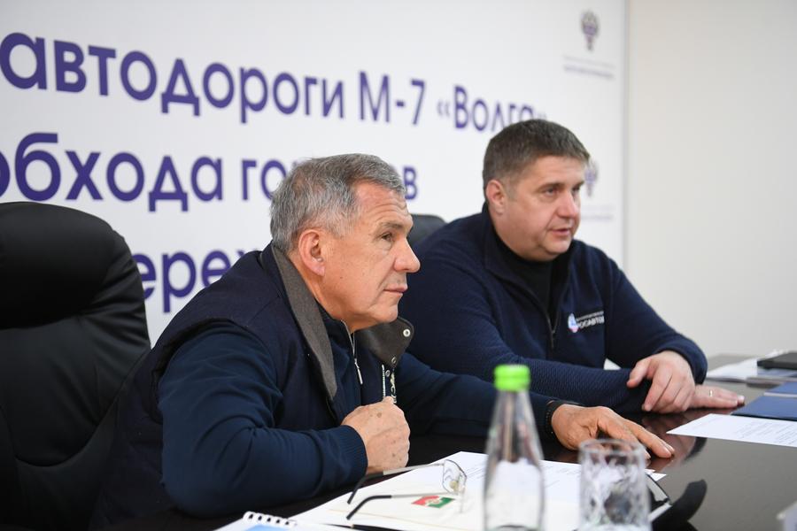 Рустаму Минниханову доложили, что на строительство трассы М-12 в Татарстане уже потратили больше 40 млрд рублей