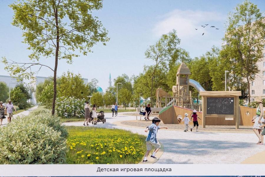 Метшин оценил строительство бульвара на улице Серова