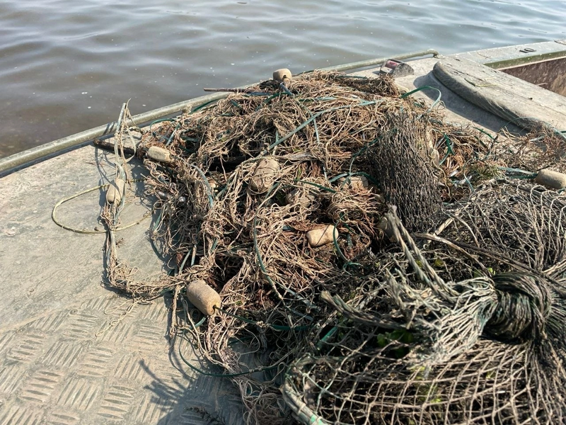 В Куйбышевском и Нижнекамском водохранилищах извлекли 59 незаконных орудий лова