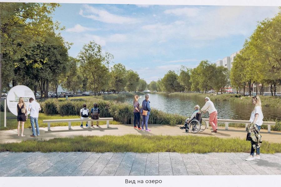 Метшин оценил строительство бульвара на улице Серова