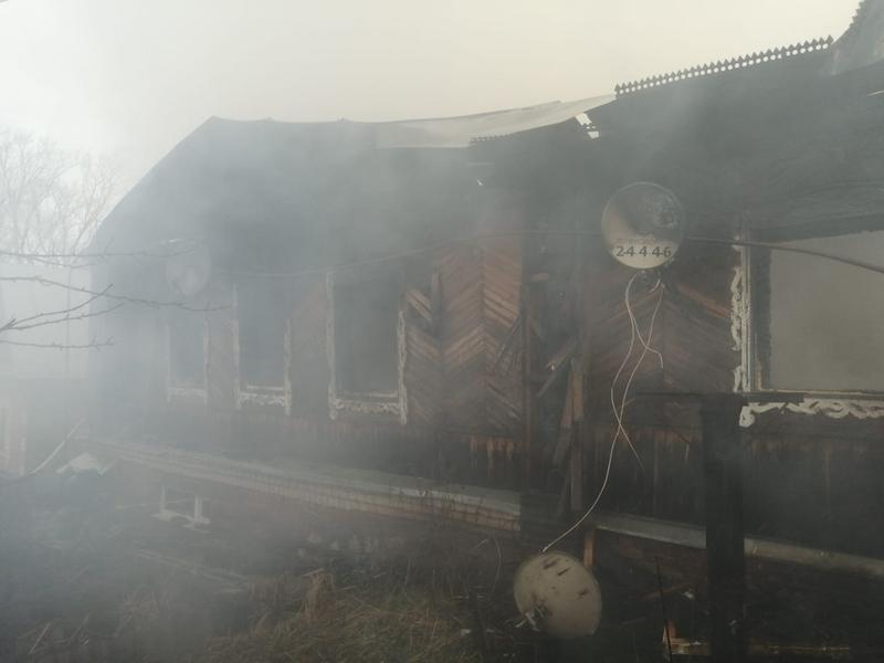 В Сабинском районе Татарстана сгорел жилой дом: пострадала вся семья