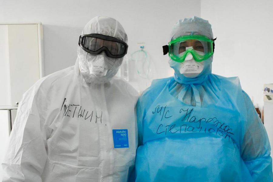 Айдар Метшин побывал в «красной зоне» нижнекамского ковидного госпиталя