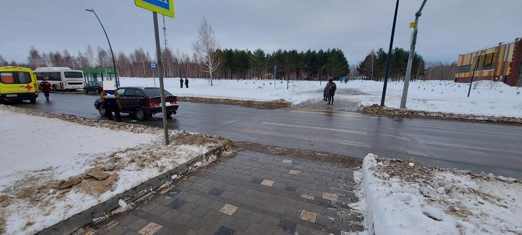 Пожилая нижнекамка серьезно пострадала после наезда авто у парка «Семья»