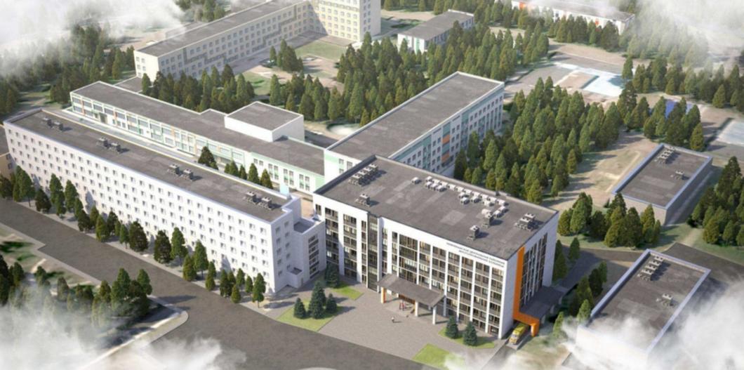 Почти на 100% готов каркас строящегося в Нижнекамске единого приемно-диагностического отделения