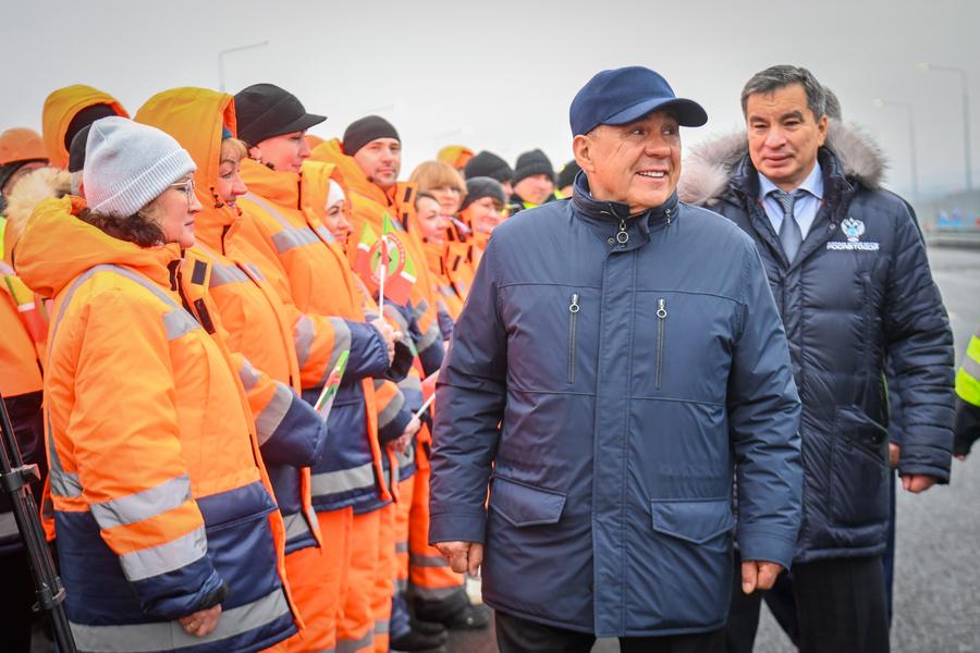 «Таких объемов не было»: в Татарстане открыли участок автодороги М7 «Волга» до Чувашии