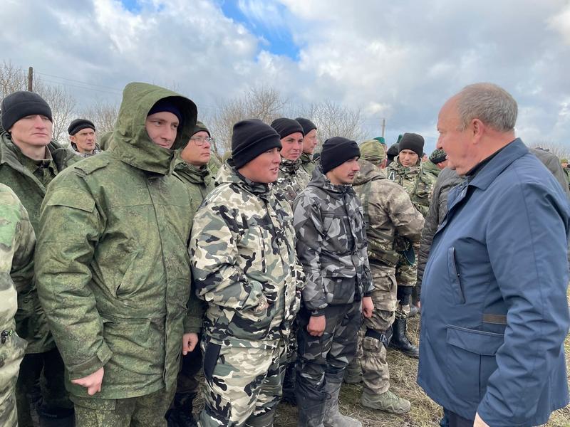 Равиль Ахметшин провел встречу с мобилизованными из Татарстана