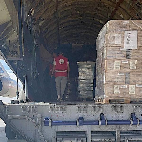 Появились фото прибытия гумпомощи из Татарстана в Газу