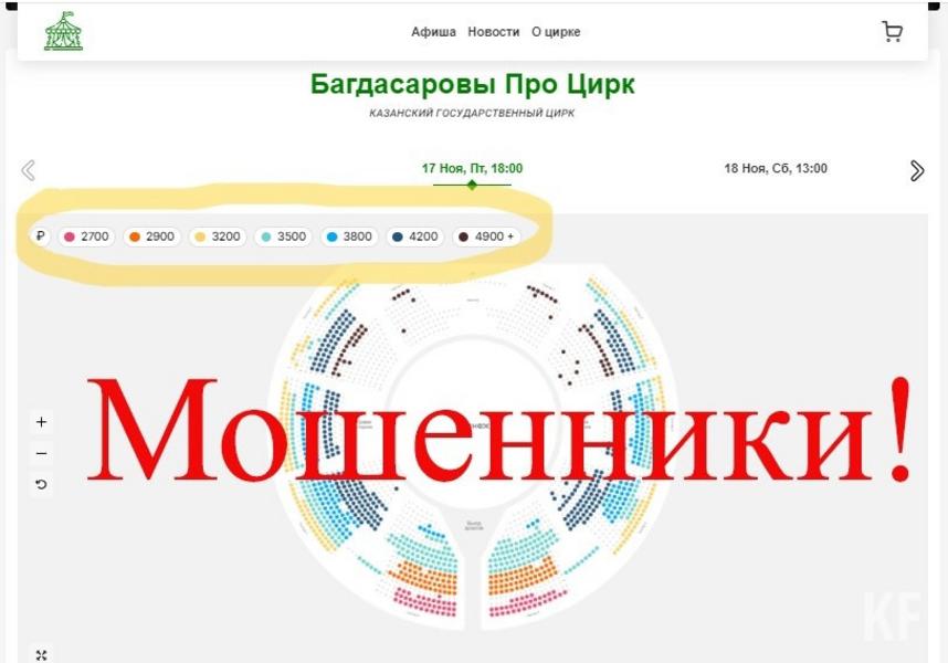 Снова активизировался сайт-двойник Казанского цирка