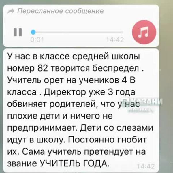 В школе Казани ребёнок записал на диктофон, как учитель кричит на детей и принижает их
