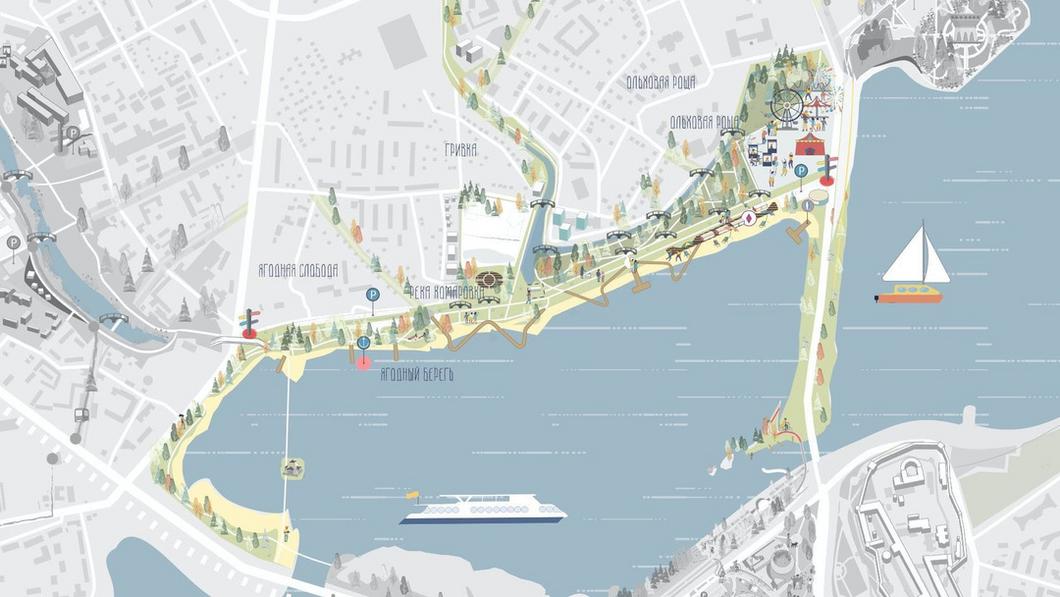 Опубликованы эскизы будущих парков «Манзара» и Спортивный