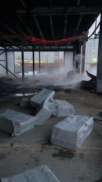 МЧС: Пострадавших и погибших на пожаре в строящемся здании в Нижнекамске нет