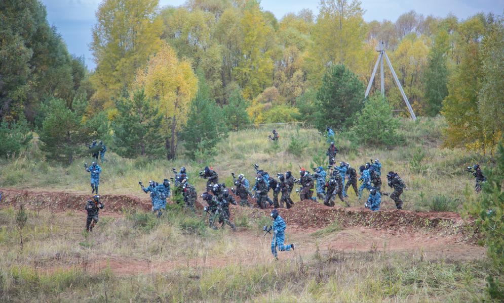 В «Алабуге» проходит крупнейший в России военно-патриотический турнир по пейнтболу