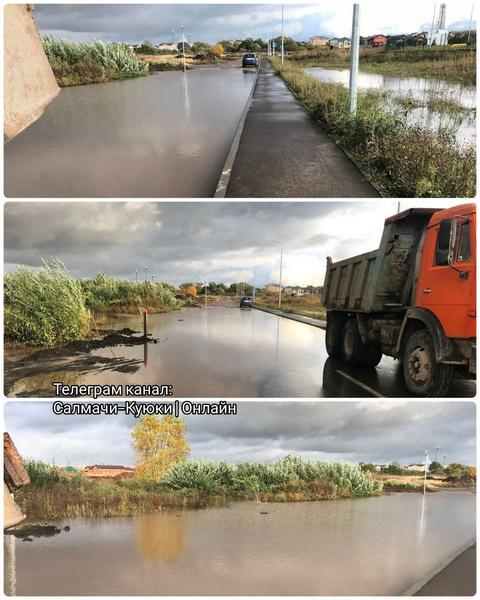 Жительница деревни Куюки пожаловалась на огромную яму