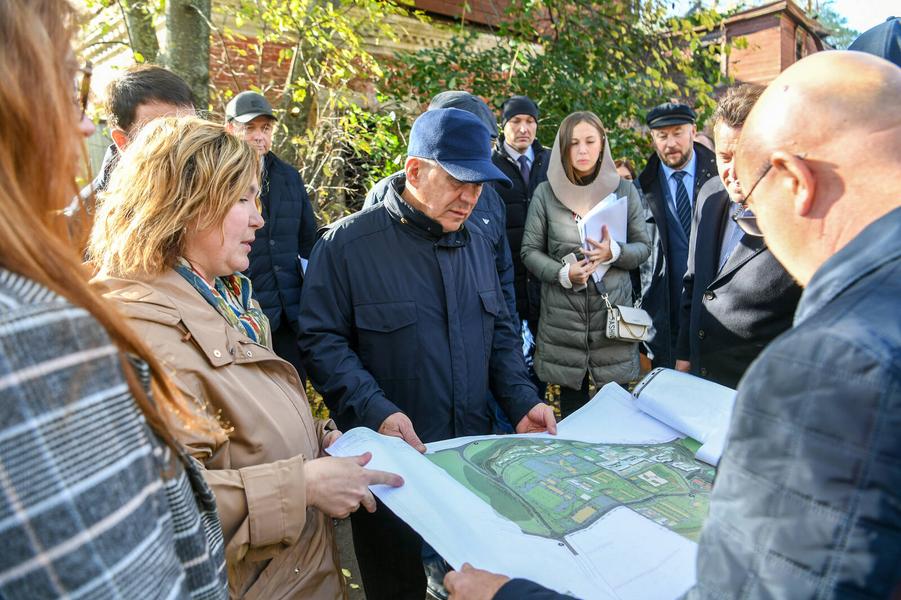 Президент Татарстана осмотрел объекты строительства в историческом центре Казани