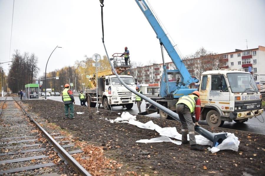На проспекте Строителей в Нижнекамске установят магистральные опоры освещения, квартальные и торшерные светильники