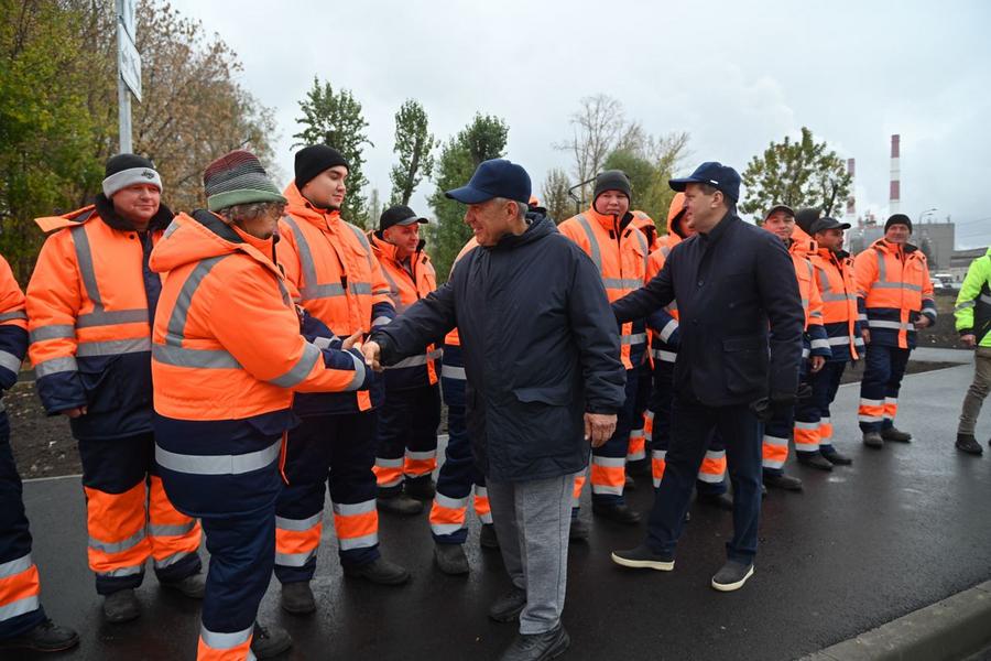 Мост на улице Назарбаева в Казани торжественно открыли Ильсур Метшин и Рустам Минниханов