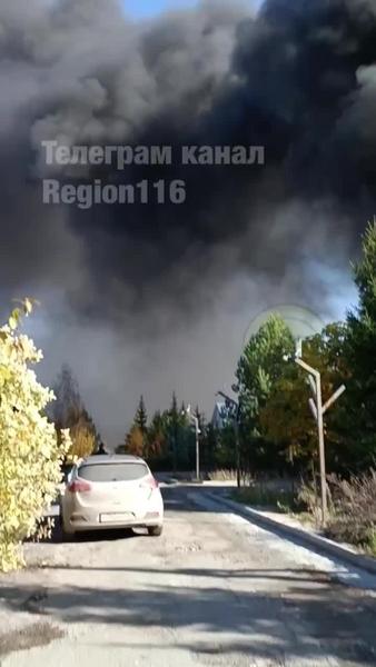 В поселке Мирный Казани произошел пожар