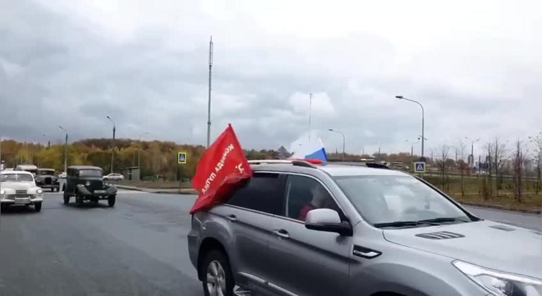 Автопробег ко дню рождения Путина прошёл в Казани