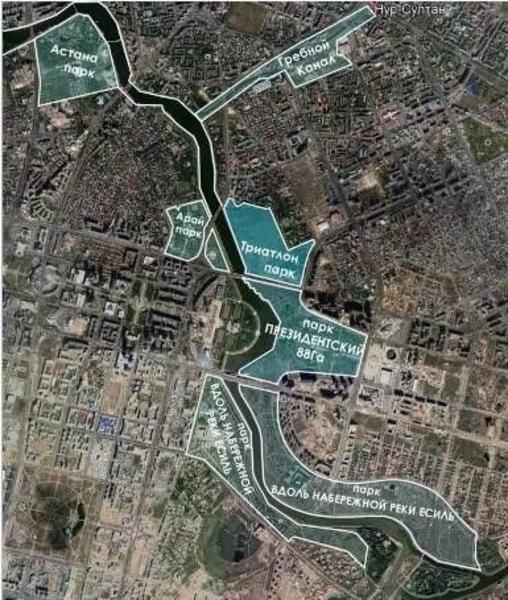 Новые общественные пространства Нур-Султана сделают по подобию Казани