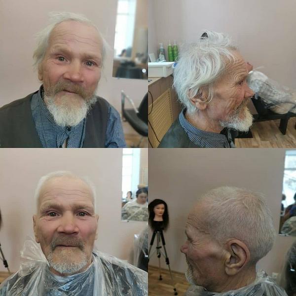 Уфимский парикмахер показала в Инстаграме, как изменились бомжи после стрижки Уфимский парикмахер показала в Инстаграме, как изменились бомжи после стрижки