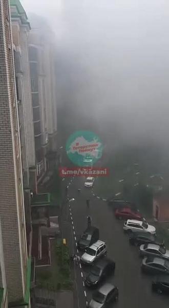 В казанском ЖК «Солнечный город» загорелось офисное помещение в подвале дома