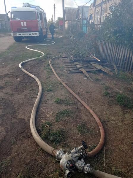 Два человека пострадали на пожаре в Нижнекамском районе