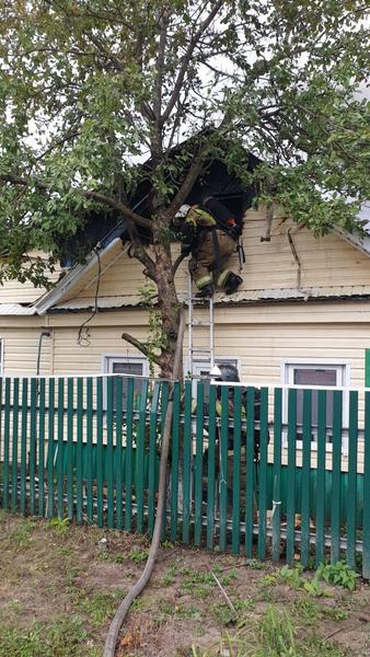 Начался пожар в казанском посёлке Борисково