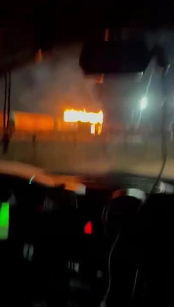 Под Набережными Челнами сгорела баня на рельсах