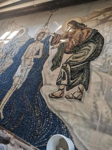 Новую мозаику создали в Раифском монастыре около Казани Новую мозаику создали в Раифском монастыре около Казани