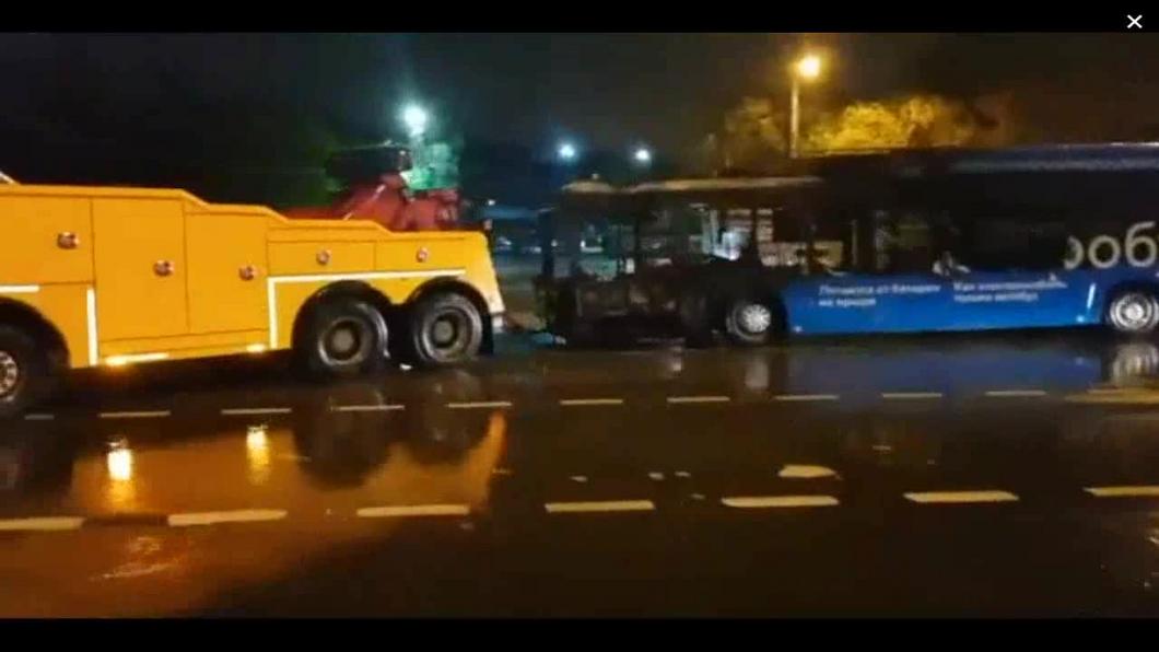 В Москве впервые вспыхнул КАМАЗовский электробус