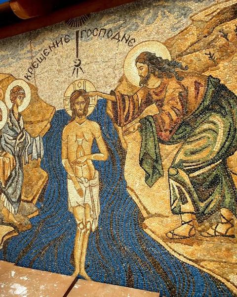 Новую мозаику создали в Раифском монастыре около Казани Новую мозаику создали в Раифском монастыре около Казани